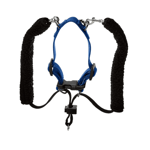 Sporn No Pull Training Dog Halter for Medium Dogs, Reflective Padded Walking Harness, Blue, 12–17"" Neck