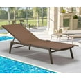 thumbnail image 5 of YODOLLA Patio Metal Lounge Chairs for Outside Adjustable Outdoor Chaise Lounge for Outside Pool-Brown, 5 of 7