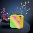 thumbnail image 3 of LACKUST RGB Bluetooth Speaker 5.3, Low Latency Wireless Desktop Speaker with Colorful Lights, Room-Filling Sound, Yellow Portable Gaming Movie Speaker, 3 of 6