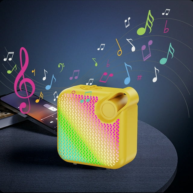 Altavoz Bluetooth, audio Bluetooth RGB colorido, batería alta, baja latencia, Bluetooth multifuncional, área amplia, efecto de sonido 5.3, altavoz Bluetooth de plástico.