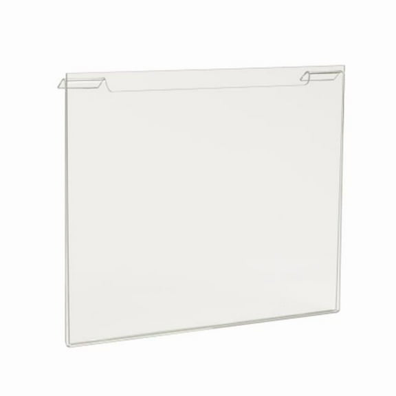 8 1/2 in. H x 11 in. L Acrylic Sign Holder for Slatwall or Wire Grid Panels (Pack of 24)