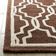 thumbnail image 4 of SAFAVIEH Cambridge Kyle Geometric Wool Area Rug, Dark Brown/Ivory, 4' x 6', 4 of 11