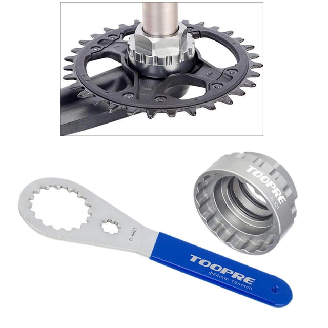 facefd 12S Chainring Lock Ring Bike Removal Installation Tool Steel + Wrench
