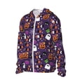 thumbnail image 2 of Rocae Halloween Sweet Candy Print Breathable Sun Protection Hoodie Quick-Dry Lightweight Long Sleeve Hoodie Unisex Running Sports Shirt X-Large, 2 of 9