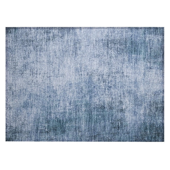 Dalyn Rugs Machine Washable Indoor/Outdoor Chantille Blue 1'8" x 2'6" Rug