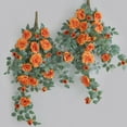 thumbnail image 4 of Artificial Hanging Flowers Artificial Rose Vine Hanging Plants Artificial Flower for Home Room Garden Wedding Indoor Outdoor Decoration, 4 of 8