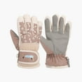 thumbnail image 5 of Splozh Kids Winter Gloves Childrens Winter Gloves Cute Print Gloves for Boys and Girls with Thick Velvet Warmth Ski Gloves Khaki,One Size, 5 of 5