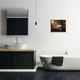 thumbnail image 3 of Stupell Industries Swan & Bathroom Roses Animals & Insects Painting Gold Floater Framed Canvas Art Print Wall Art, 21 x 17, 3 of 10