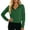 Green, variant on Jane Wardrobe Half Zip Collar Cropped Sweatshirt Women's Solid Loose Long Sleeve Cotton Feel Layering Pullover 1PC S-XXL Plus Size Friendly