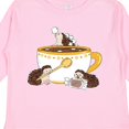 thumbnail image 4 of Inktastic Cute Hot Chocolate Hedgehogs Boys or Girls Long Sleeve Toddler T-Shirt, 4 of 5