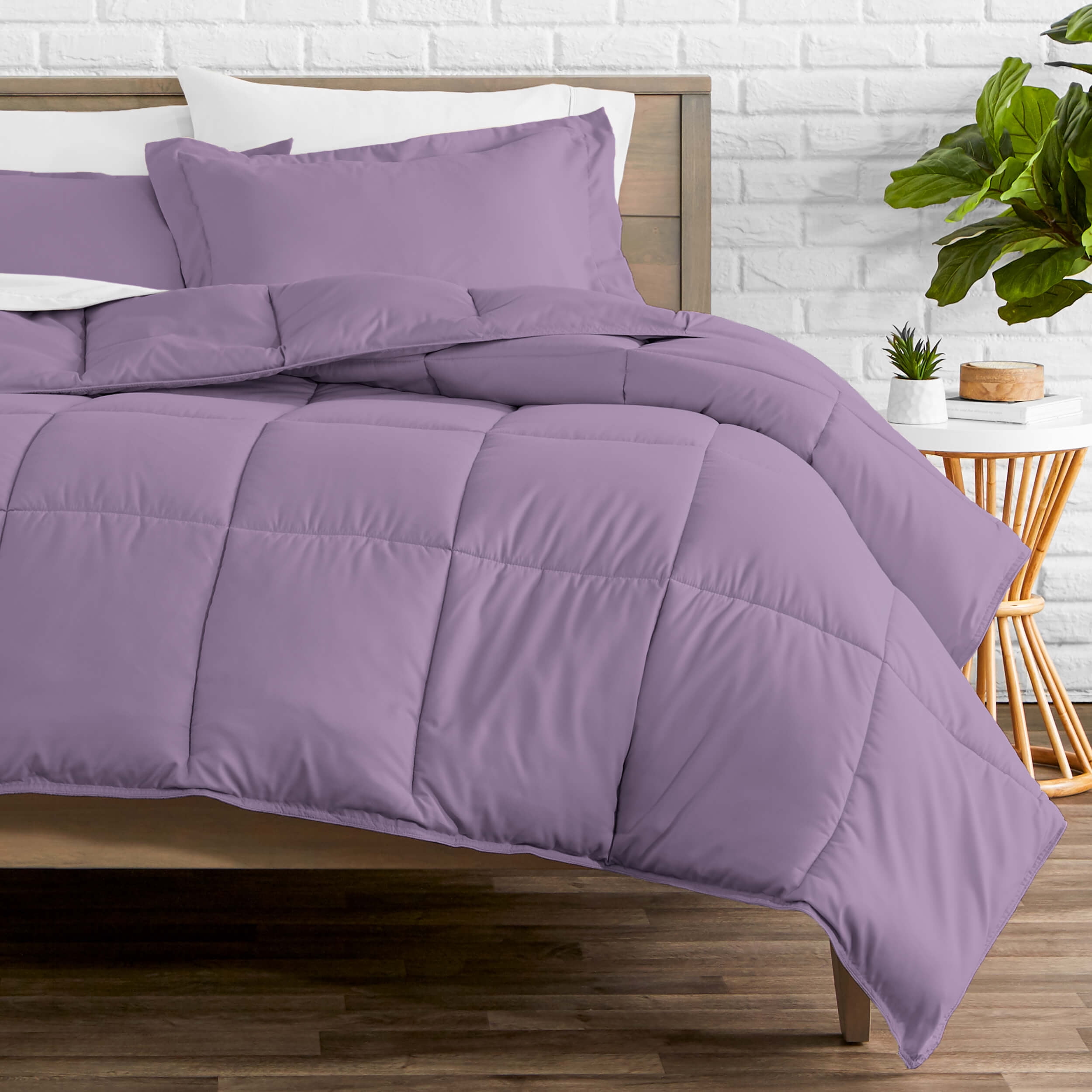 GREY GOOSE Glamorous Goose Down Alternative Bedspread+Sheet Set Super King Size Grey Solid 