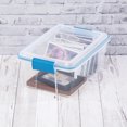 thumbnail image 3 of Sterilite 11.4 Liter Gasket Box, Weather-Resistant Small Clear Storage Bin with Latch Lid, Blue, 3 of 9