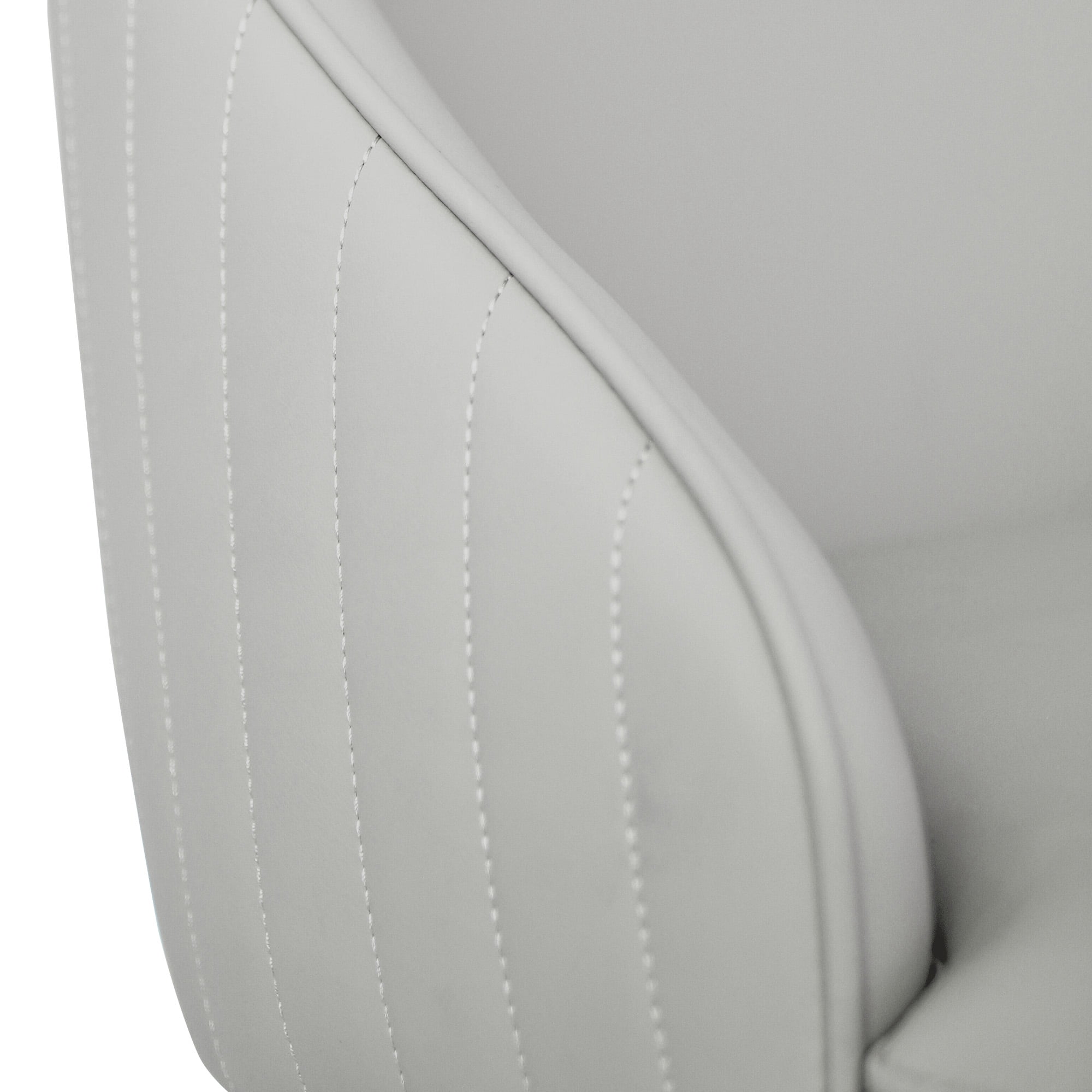 bokifol Modern Faux Leather Dining Chair Set of 2, Gray Upholstered Chairs for Living Room Reception Room