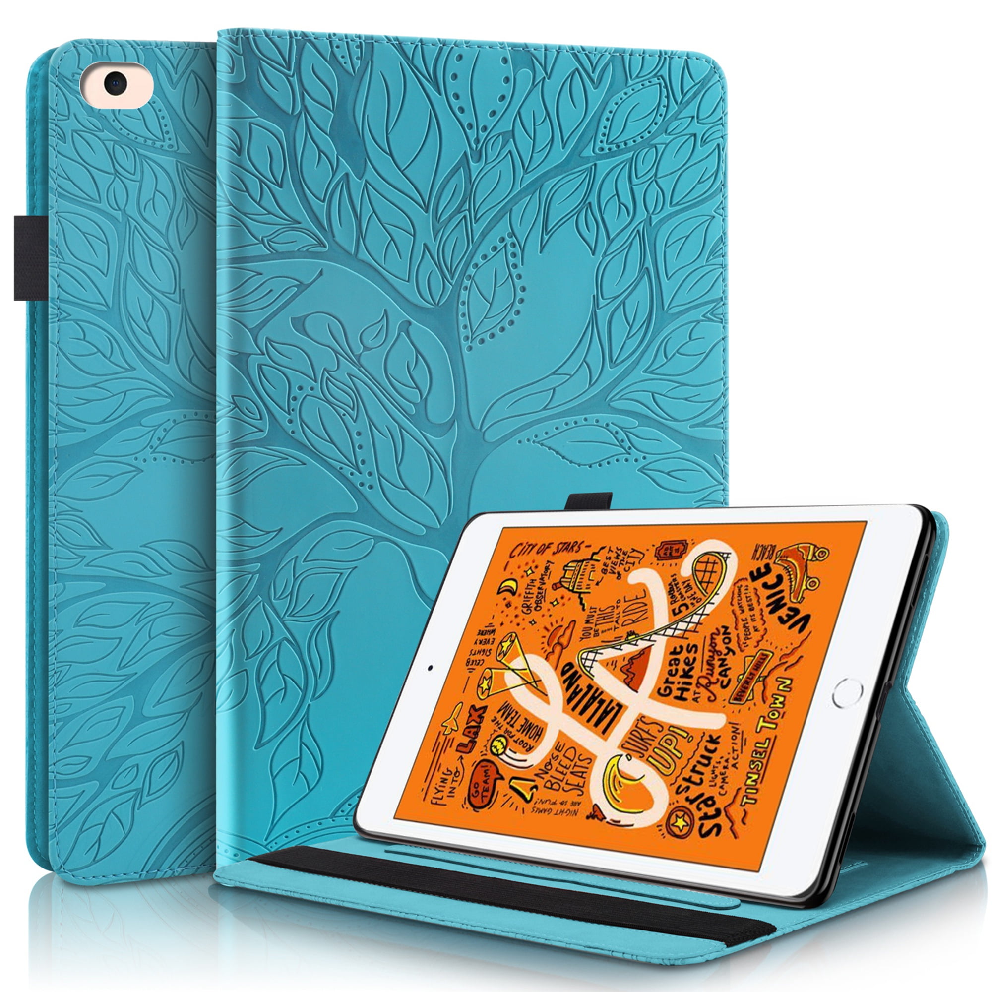 iPad mini Case, Dteck Embossed Tree Pattern PU Leather Flip