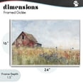 thumbnail image 4 of Stupell Industries French Country Rustic Barn in Colorful Meadow White Framed Giclee Art, 24 x 16, by Creative Studio, 4 of 8