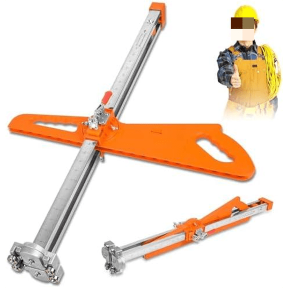Drywall Cutting Tool - 2026 Upgraded Drywall Cutter Can Be Cut 9-16 MM Board - Drywall Cutout Tool With Extended Nylon Handle - Foldable Drywall Tools With 19 Built-In Metal Wheels$$
