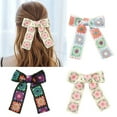 thumbnail image 4 of Elegant Hairpin Sweet Knitted Barrette Elegant Bowknot 2000s Bunches for Girls, 4 of 17