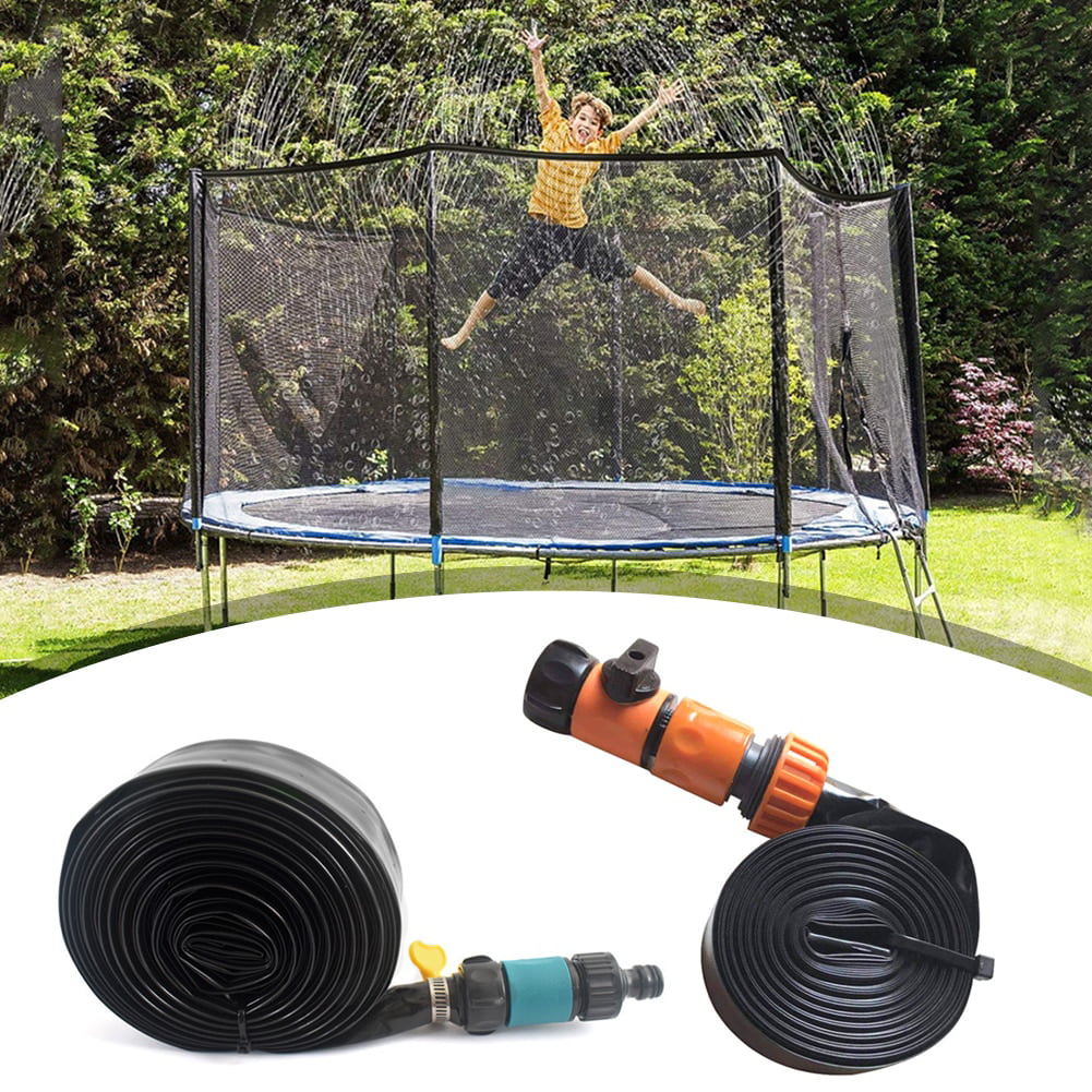 Trampoline Water Play Sprinkler 50 Feet 12 Nozzles for Outdoor Misting Cooling S 