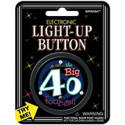 Electronic Light-Up Button - Over The Hill, 40