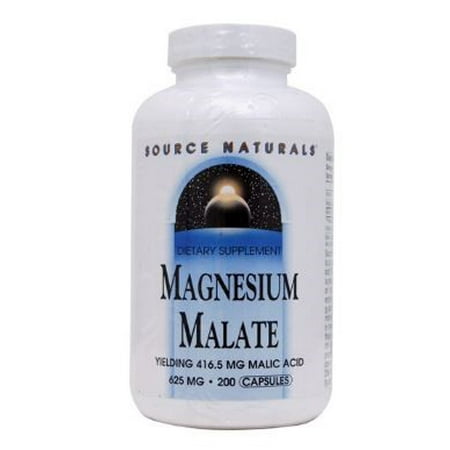 Source Naturals Magnesium Malate 625mg, 200 Count