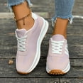 thumbnail image 2 of Rokment Platform Running Shoes Fashion Sneakers for Women Comfortable Trendy Casual Color Block Suede Leather Chunky Non Slip Walking Tennis Skate Shoes Purple Size 7.5, 2 of 6