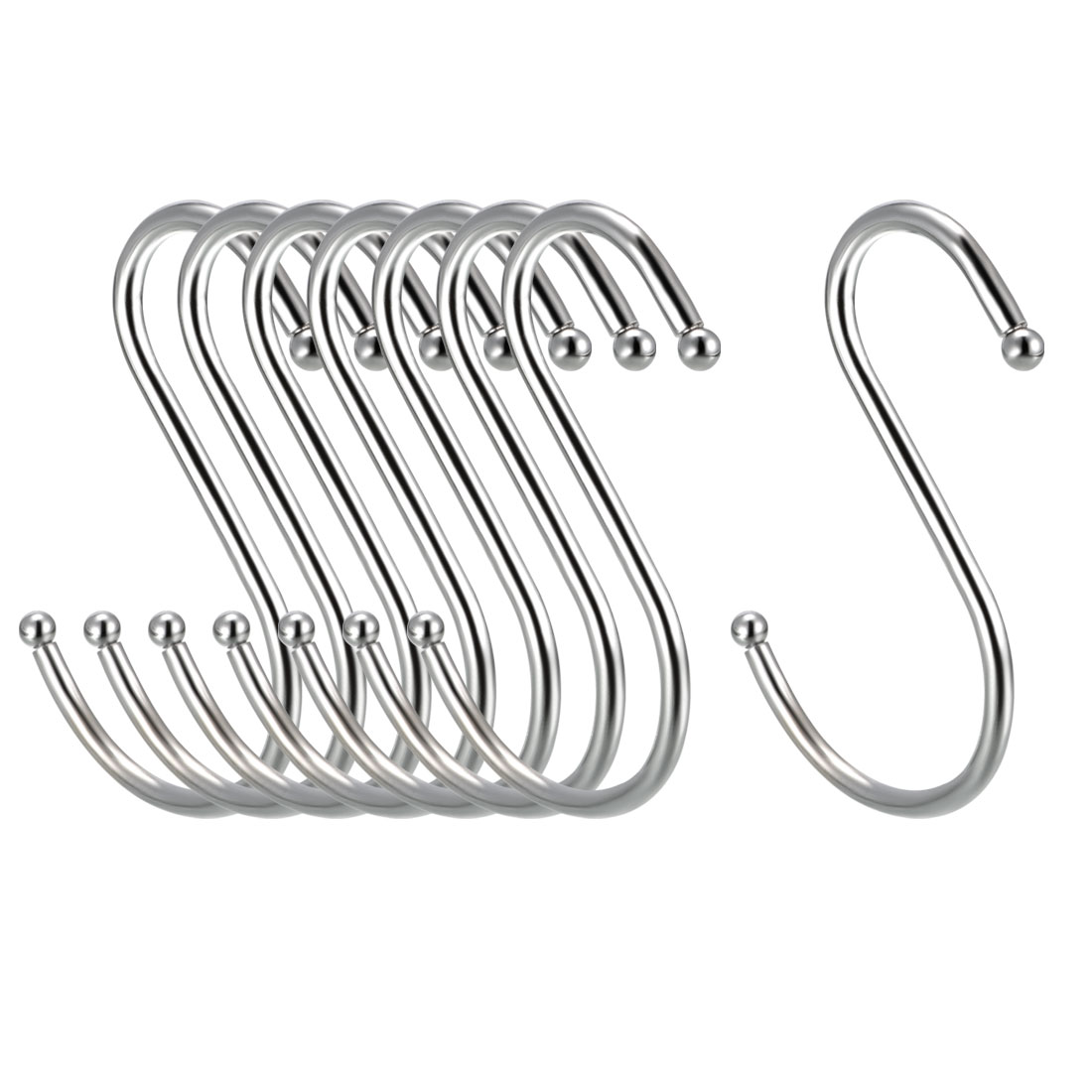 Metal S Hooks 3.15 inch S Shaped Hook Hangers for Kitchen Multiple Uses