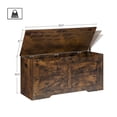 thumbnail image 6 of 39.4" Storage Chest, Wooden Lift-Top Bench Trunk with 2 Hinges, Shoe Bench Organizer, Rustic Brown, 6 of 8