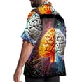 thumbnail image 3 of Mathematical Engineering Men's Short Sleeve Button Down Hawaiian Beach Printed Casual Shirts, 3 of 6
