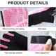thumbnail image 5 of KAIYANG Guantes de ciclismo Keleily para niños, 1 par de guantes deportivos para niños, guantes deportivos para exteriores, color rosa y verde, 5 of 5
