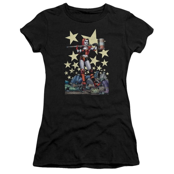 Batman - Hammer Time - Juniors Teen Girls Cap Sleeve Shirt - X-Large