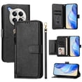 thumbnail image 1 of FOXDOCK Funda Tipo Cartera para Motorola Moto G67 Cuero PU con Cremallera y Correa de Muñeca, Ranuras para Tarjetas, Soporte Plegable, Cierre Magnético, 1 of 5
