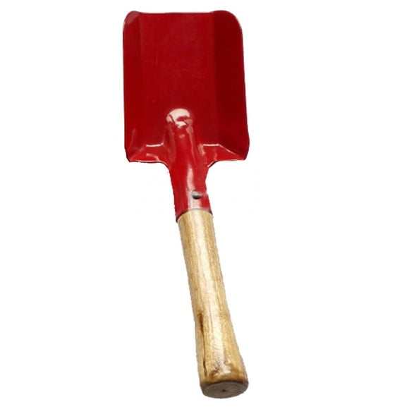 Children's small spades with small colored square spades with wooden handles
