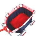 thumbnail image 4 of Carrito para muñecas Lissi, plegable, con mango largo, rojo marino, 4 of 5