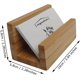 thumbnail image 2 of Soporte para tarjetas de visita de madera de bambú para escritorio, resistente soporte para tarjetas de visita para oficina, para hombres y mujeres, 2 of 5