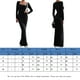 thumbnail image 2 of Vestido De Manga Larga Vestido ajustado para damas Estilo sexy Túnica Maxi Vestido elegante Vestido largo Traje diario Cgtredaw Negro S para Mujer, 2 of 8
