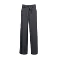 thumbnail image 6 of Last Tango Mid Waist Pockets Tie Waist Button Zipper Closure Crepe Pants-BLACK / 12, 6 of 22