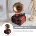 thumbnail image 3 of BRIGHTFUFU 1Pcs Centre de Table Décoratif Gramophone Rouge Foncé à Ressort, 3 of 7