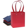 thumbnail image 2 of 10 Pack Kraft Paper Bags with Flat Handles Paper Bulk Bag Recyclable Paper Bags Sturdy Reusable Gift Bags Party Bags Shopping Bags Retail Bags Merchandise Bags (13 * 8 * 15cm), 2 of 7
