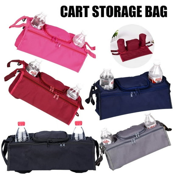 LNKOO Universal Stroller Organizer with Insulated Cup Holder - Phone Bag & Shoulder Strap, Fits for Stroller like Uppababy, Baby Jogger, Britax, Bugaboo, BOB, Umbrella and Pet Stroller