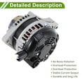 thumbnail image 3 of Alternador automotriz Unique Bargains para Honda Pilot 2009 2010 2011 3.5L de alta salida 130A 12V 1 Pc No.31100RGWA01, 3 of 7
