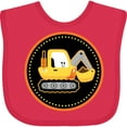 thumbnail image 3 of Inktastic Construction Digger Truck Boys Baby Bib, 3 of 4