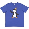 thumbnail image 3 of Inktastic Cute Penguin, Penguin With Party Hat Youth T-Shirt, 3 of 5