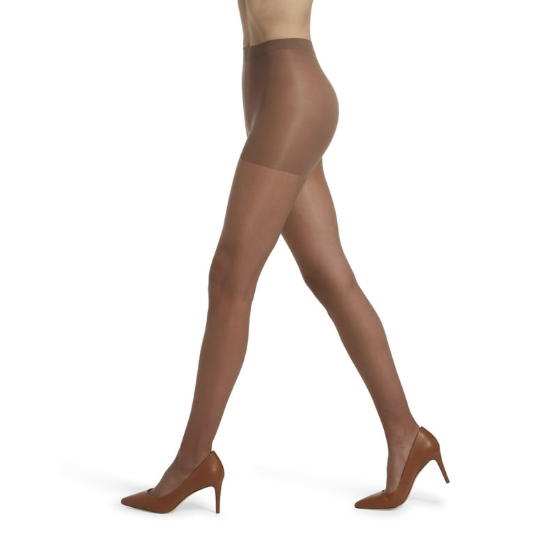 No Nonsense Women's Sheer Nudes Control Top Super Women's Sheer Leg  Pantyhose Suntan B 