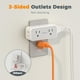 thumbnail image 5 of Extensor de enchufe con protector contra sobretensiones TESSAN, 20 W, PD, 4 salidas, 3 USB, 5 of 7