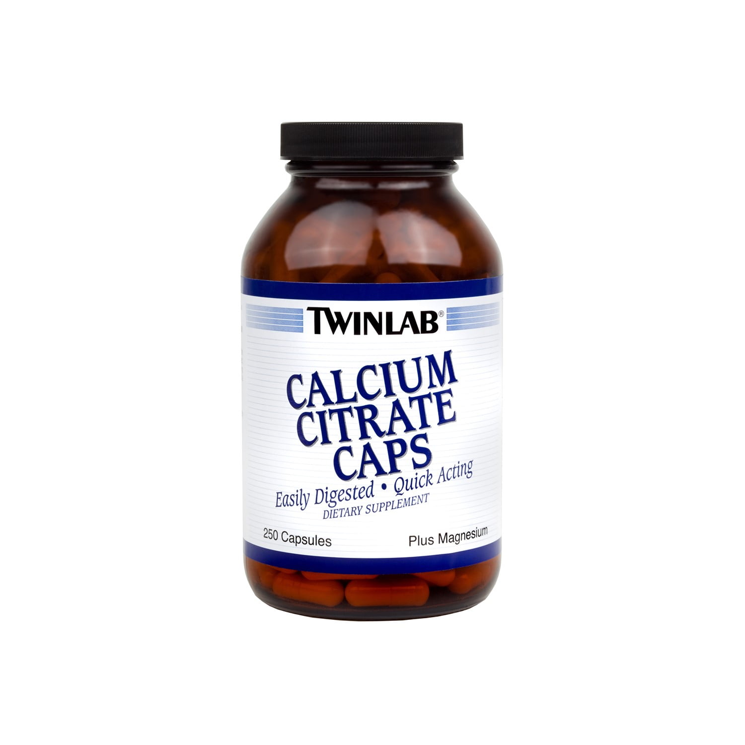 Twinlab Calcium Citrate Plus Magnesium Capsules, 250 Ct