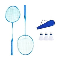 lixuesong 1Pair Light Weight Badminton Racket Shuttlecocks Racquet Professional Badminton Rackets for Adults Kids Players