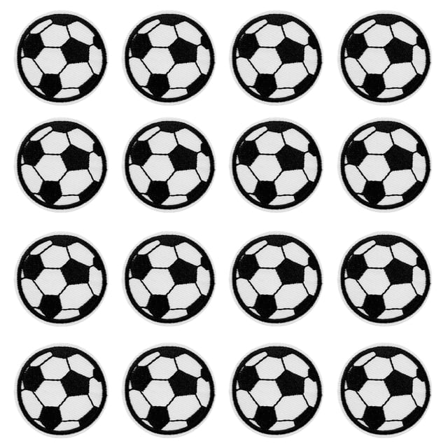 Puideon Set de 16 parches termoadhesivos de fútbol para el Mundial