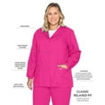 thumbnail image 4 of Landau Women's Essentials Classic Relaxed Fit Breathable Fade Resistant 4 Pockets Snap Warm-Up Scrub, Style 7525, 4 of 8