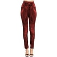 thumbnail image 2 of Babysbule Long Pants for Women Fashion Ladies Print Casual High Waist Imitation Leggings Elastic Slim Hip Ninth Pants, 2 of 7