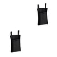 thumbnail image 1 of QualitChoice Scooter Front Hanging Bag Carrying Storage Phone Pocket Oxford Cloth Pack Motorcycle Organizer Riding Accessory Black 2Set, 1 of 6